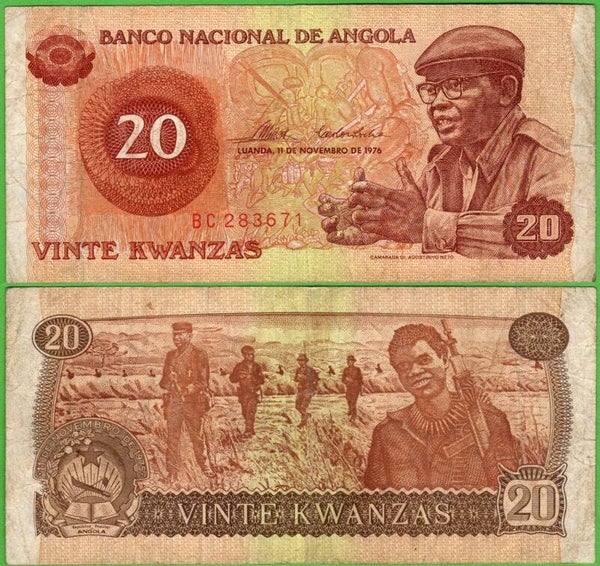 Angola 20 Kwanzas 1976, P-109 Xf