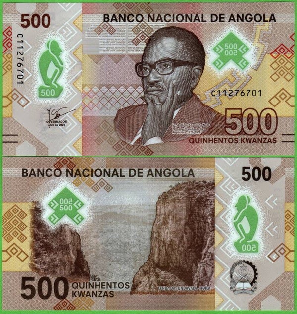 Angola 500 Kwanzas 2024, P-161b Unc