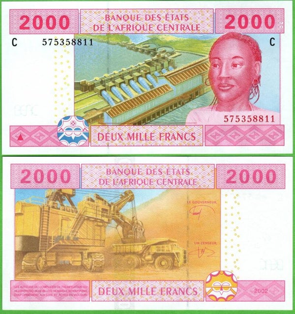Chad 2000 Francs 2002,P-608c Unc