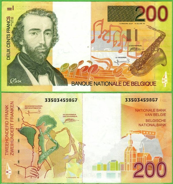 Belgica 200 Francs 1996, P-148 XF
