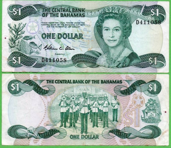 Bahamas 1 Dollar 1984, P-43a XF