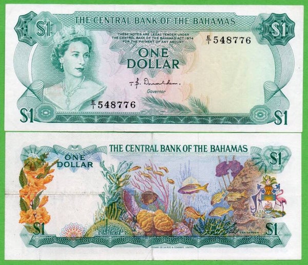 Bahamas 1 Dollar 1974, P-35b}a2 Unc