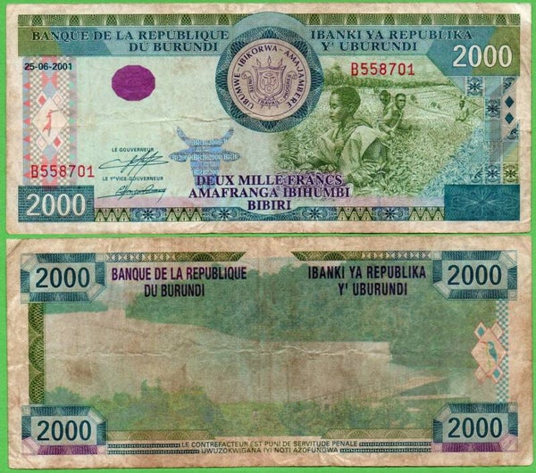 Burundi 1000 Francs 2009, P-46 Unc