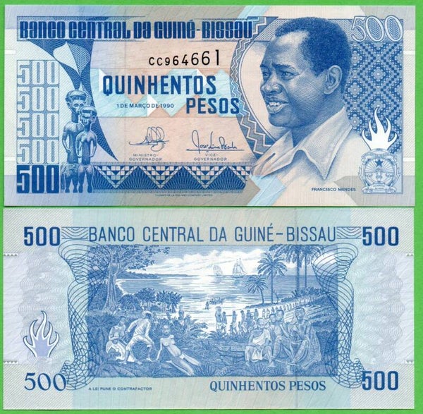 Guinee- Bissau  500 Francs 1990, P-12 Unc