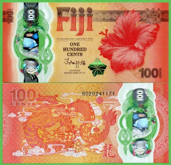 Islas Fiji 100 Cents 2023, P-124a Unc
