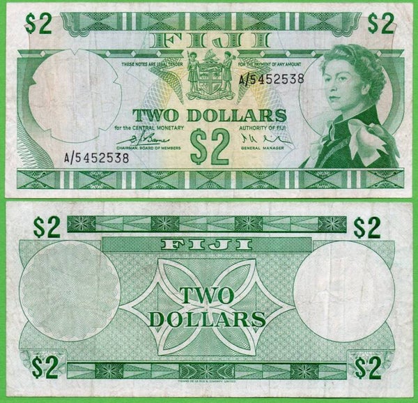 Islas Fiji 2 Dólar 1974, P-72a,2 XF