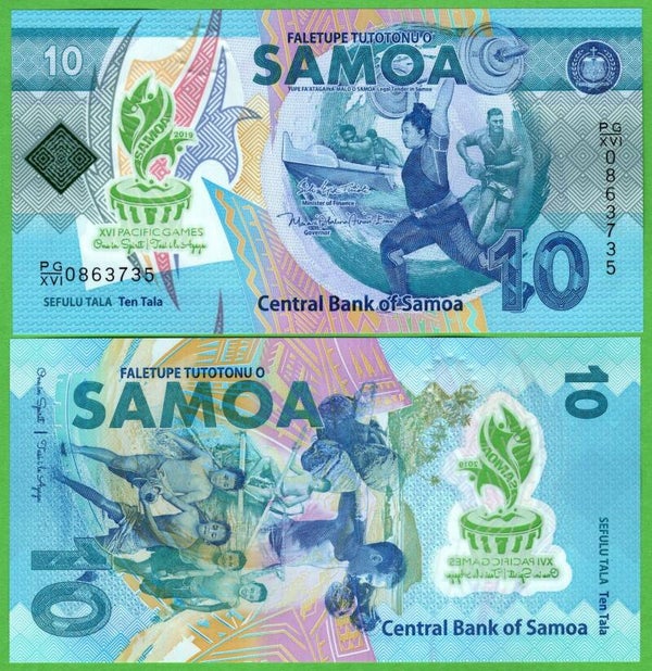 Samoa 10 Tala 2019, P-45 Unc