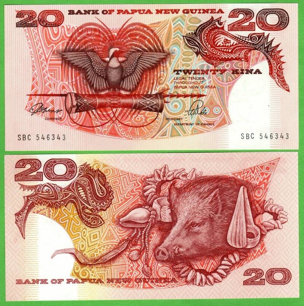 Papua Nueva Guinea 20 Kina 1981, P-10a Unc