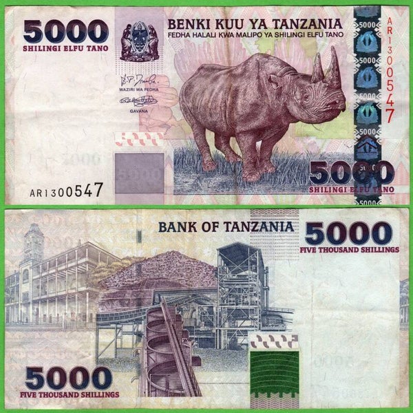 Tanzania 5000 Shillingi 2003, P-38 Unc