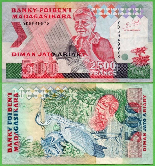 Madagascar 500 Ariary 1993, P-72a