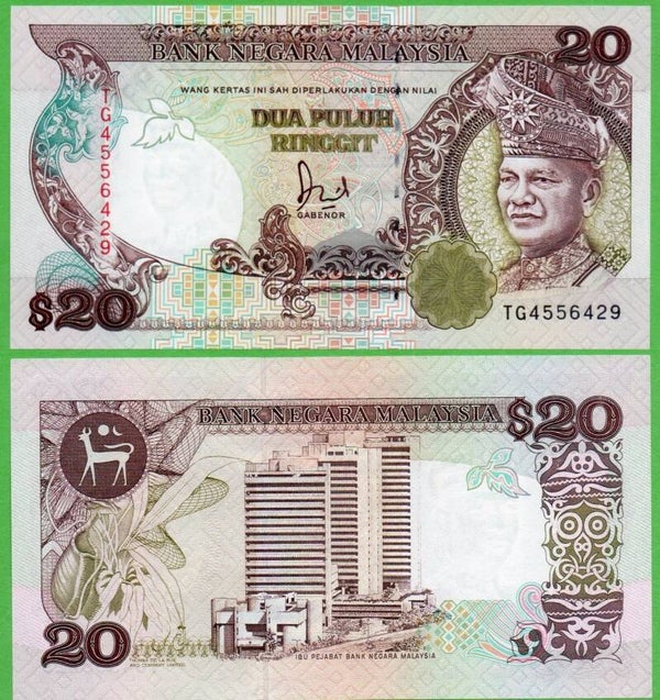 Malasia 20 Ringgit 1989, P-30r Unc