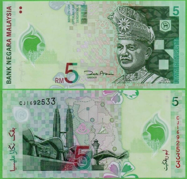 Malasia 5 Ringgit 2011, P-52a Aunc