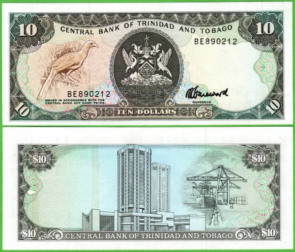 Trinidad & Tobago 10 Dollar 1979, P-38B Unc