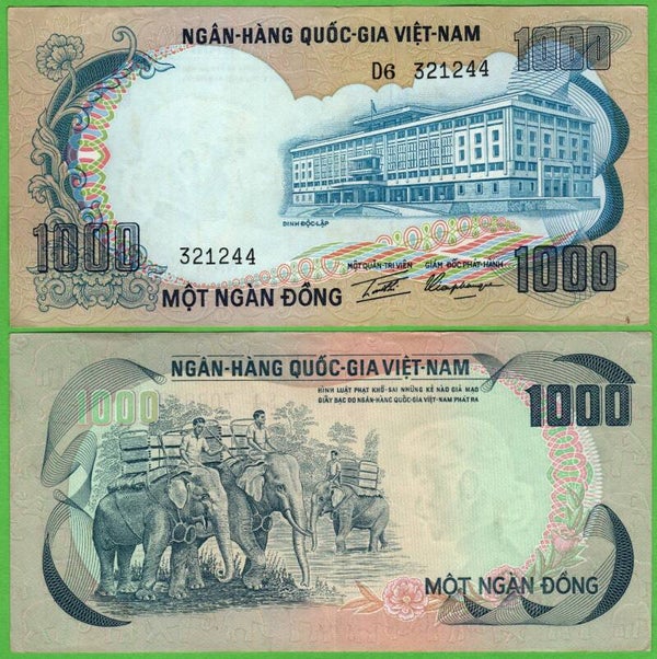 Viet Nam Del Sur 1000 Dong 1972, P-34 Unc