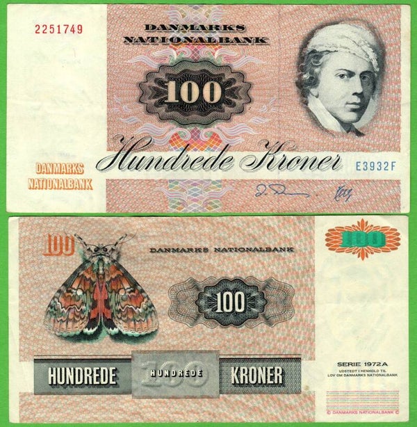 Dinamarca 100 Kroner 1972, P-54H VF