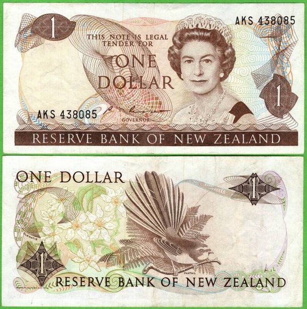 Nueva Zelanda 1 Dollar 1981, P-163 XF