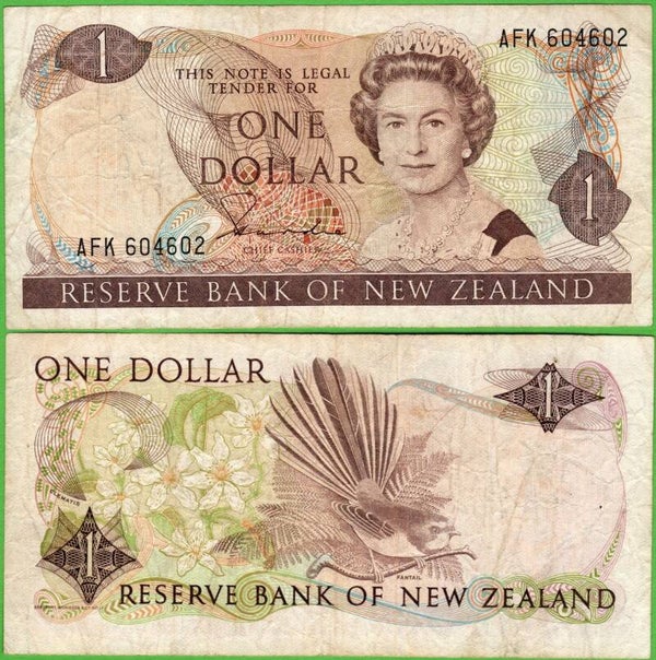 Nueva Zelanda 1 Dollar 1981, P-163 VF