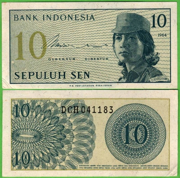 Indonesia 10 Sen 1964, P-92A
