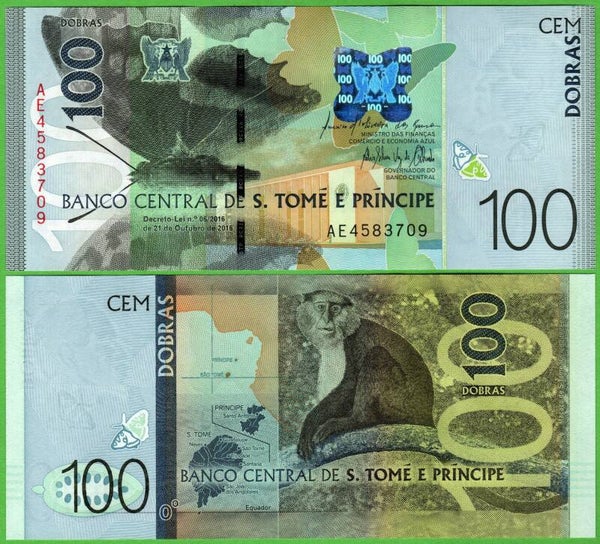 Santo tome & Principe 100 Dobras 2016, P-74 Unc
