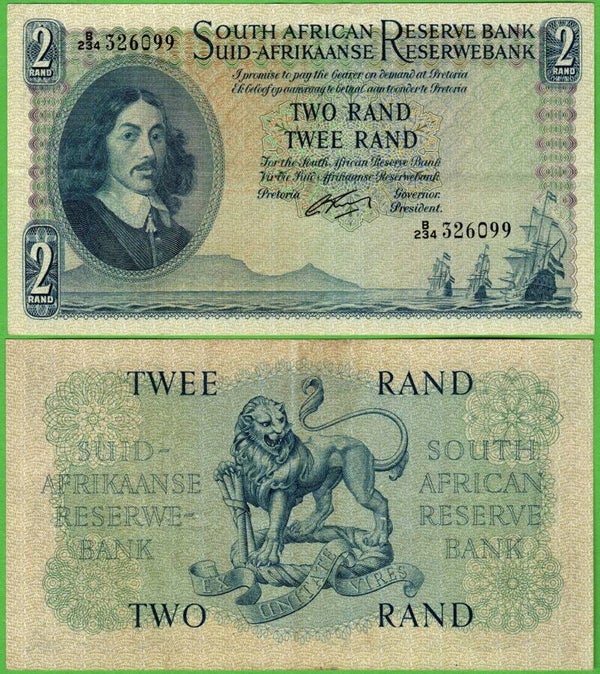 South Africa 2 Rand 1960, P-105B XF
