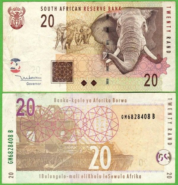 South Africa 20 Rand 1993, P-124A Unc