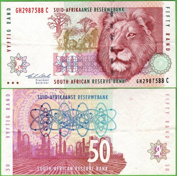 South Africa 50 Rand 1992, P-125B XF