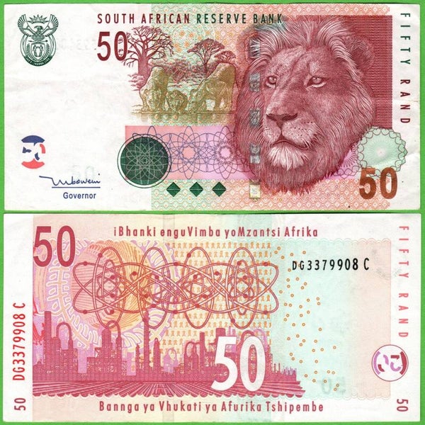 South Africa 50 Rand 1992, P-125B Unc