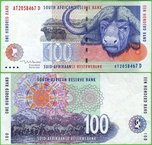 South Africa 100 Rand 1990, P-126B XF