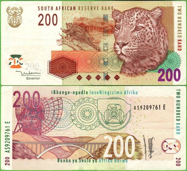 South Africa 200 Rand 2005, P-132A XF