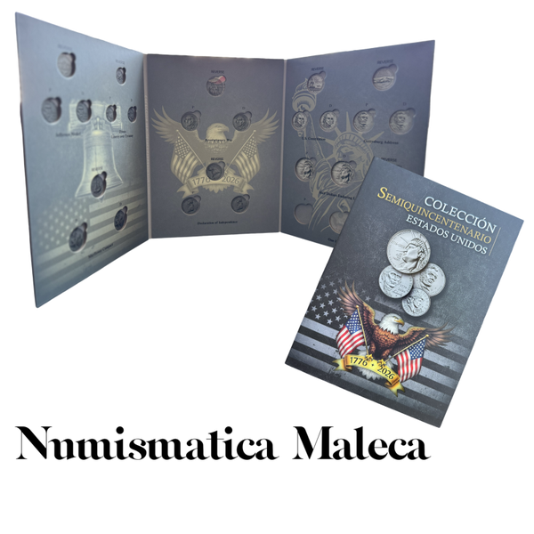 Álbum para monedas Usa Quinientemario 1876-2026