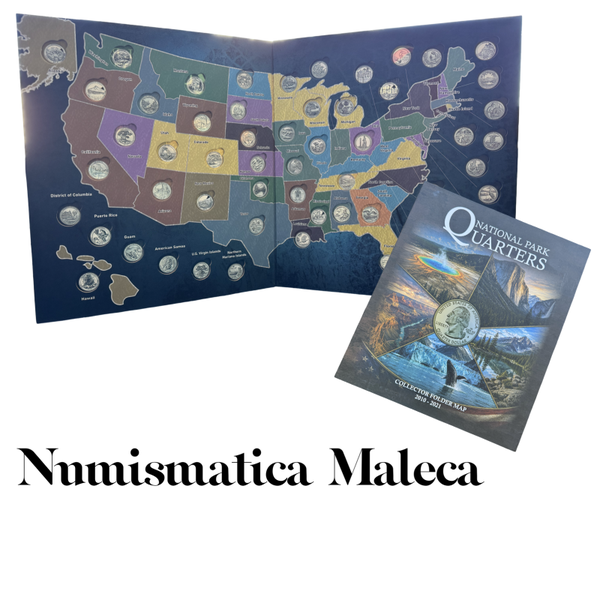 Álbum Para Monedas Parques nacionales (Mapa)