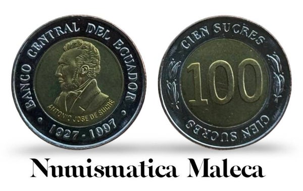 Ecuador 100 sucres 1997 km101 Unc