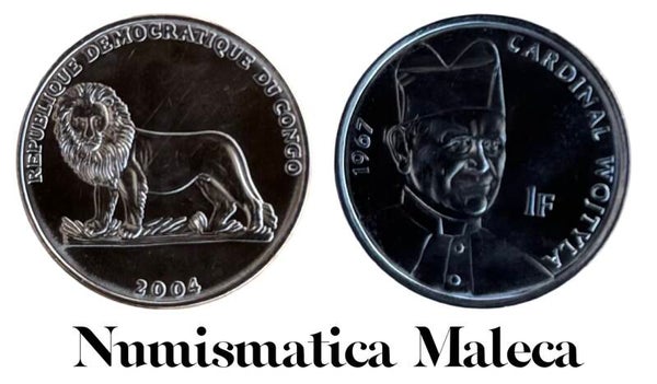 Congo 1 Franc 2004, Km156 Unc