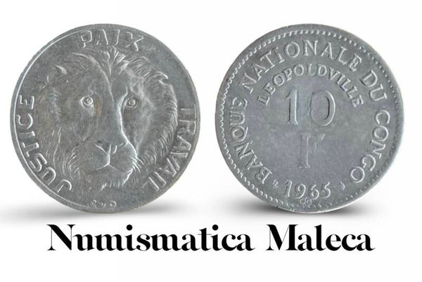 Congo 10 Francs 1965, Km1 Aunc