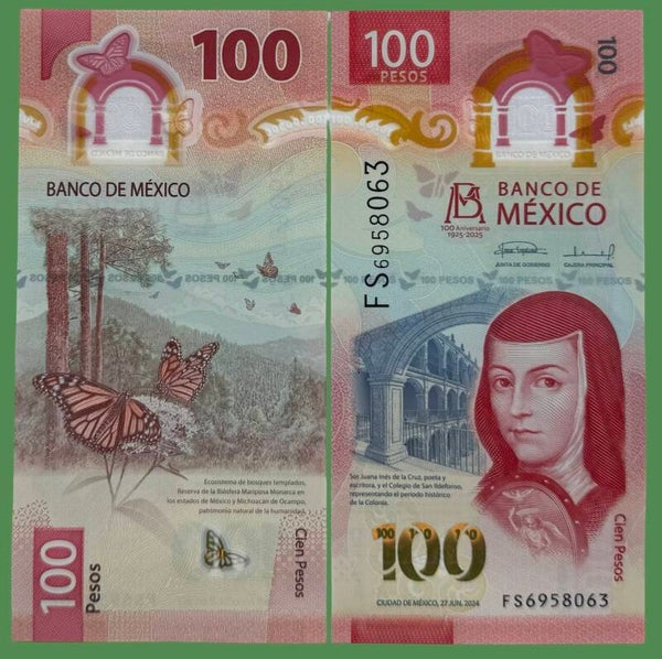 México 100 pesos 2023, P-134i Unc