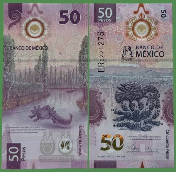 Mexico 50 Pesos, 2024 (2025) P-138 UNC