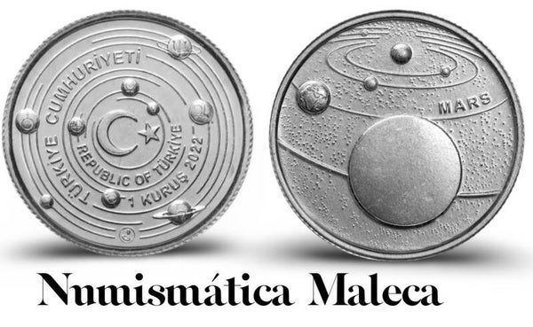 Turkia 1 Kuruş  2022  Km1537 (MARS)