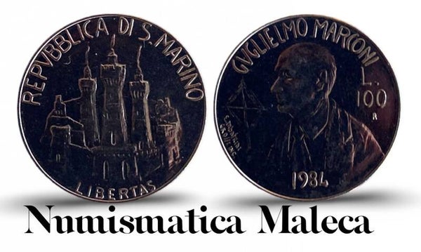 San Marino 100 Lire 1984, Km165 Unc