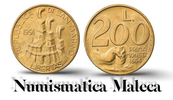 San Marino 200 Lire 1991  km285 Unc