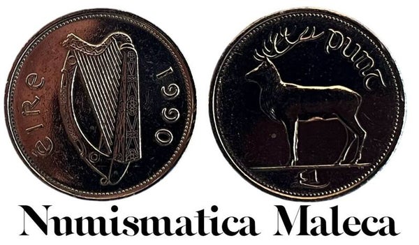 Irlanda 1 Pound 1990, Km27 Aunc
