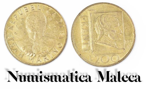 San marino 200 Lire 1996, km356 Unc