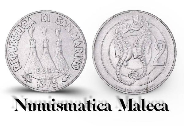 San Marino 2 Lire 1975, Km41 Unc