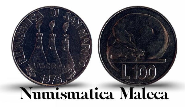 San Marino 100 Lire 1975, Km46 Unc
