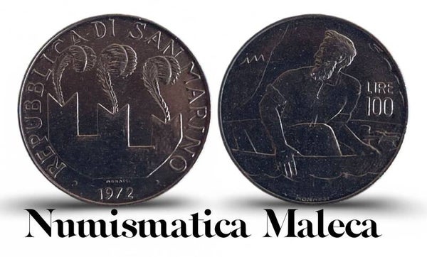 San Marino 100 Lire 1972, Km20 Unc
