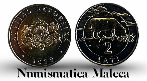 Latvias 2 Lati 1999, Km38 Unc