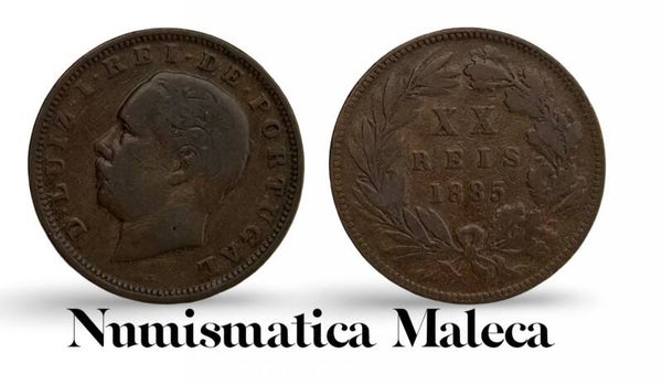 Portugal 20 Reis 1885, Km527 VF