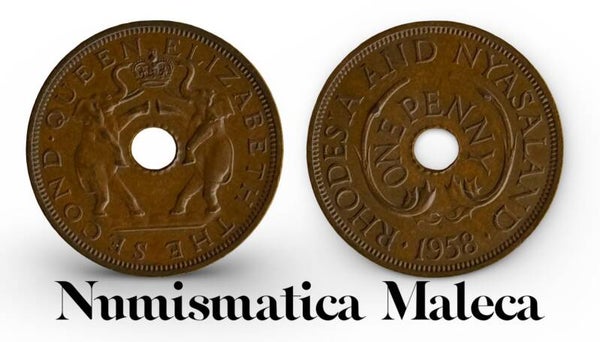 Rhodesia & Nyasaland 1 Penny 1958, Km2 XF