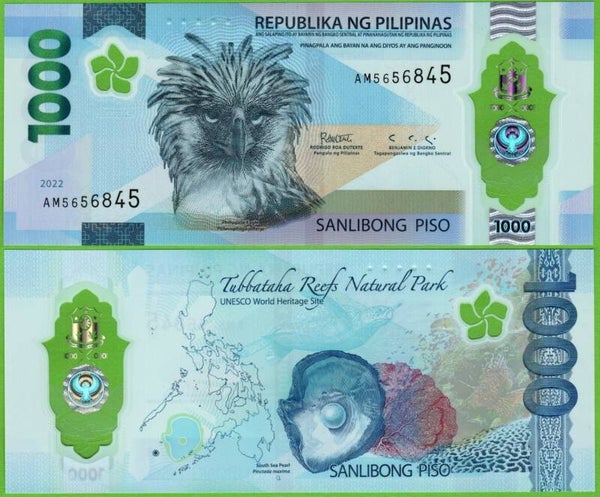 Filipinas 1000 Piso 2022, P-241 Unc