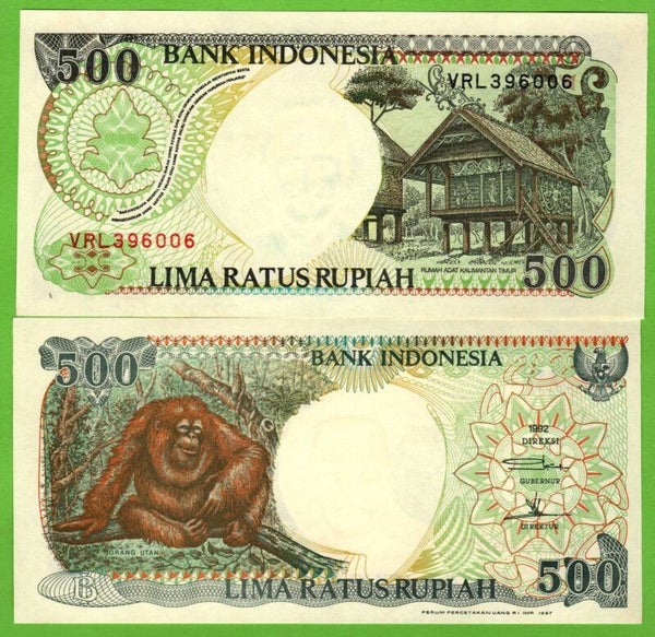 Indonesia 500 Rupiah 1992, P-128 Unc