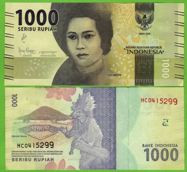 Indonesia 1000 Rupiah 2016, P--154c2 Unc